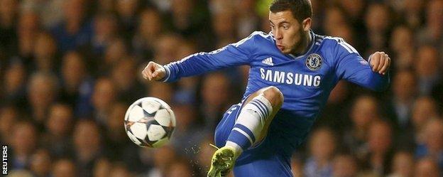 Eden Hazard has missed Chelsea's last two games with a calf injury