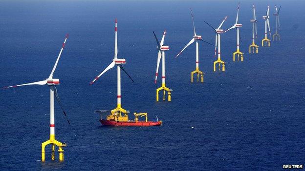 An offshore wind farm