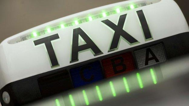 A taxi sign at the Gare du Nord