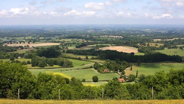 Rural area of England