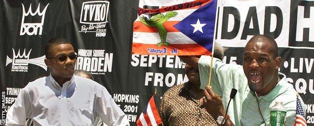 Felix Trinidad and Bernard Hopkins