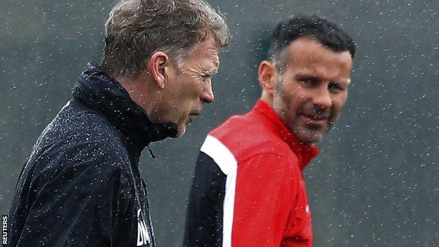 Former Manchester United boss David Moyes and temporary replacement Ryan Giggs