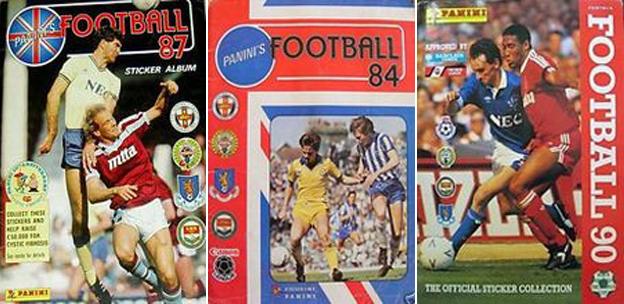 Panini albums of years past