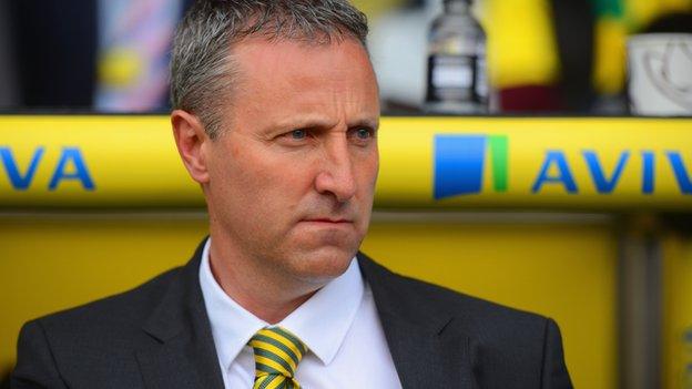 Norwich City boss Neil Adams