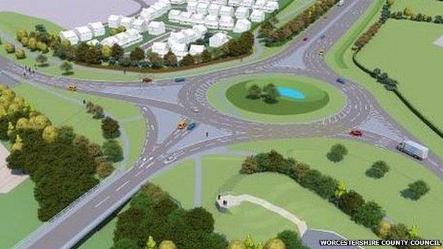 Artists impression of Ketch roundabout