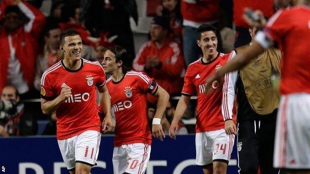 Lima celebrates Benfica's winner