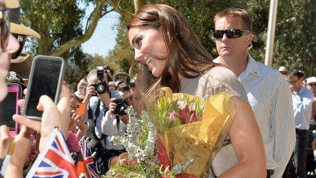 The Duchess of Cambridge in Uluru