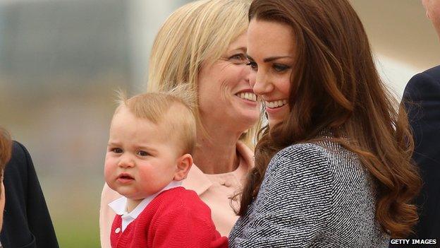 Prince George at Canberra Airport