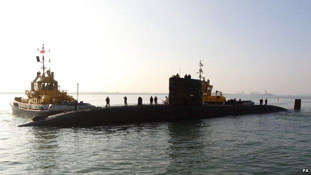 Royal Navy submarine HMS Tireless