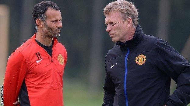 Ryan Giggs and David Moyes