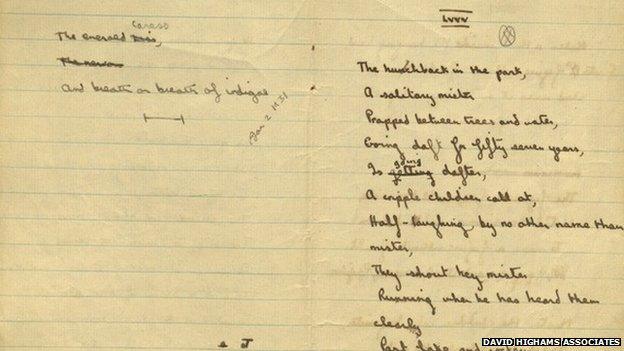 A Dylan Thomas notebook from 1932