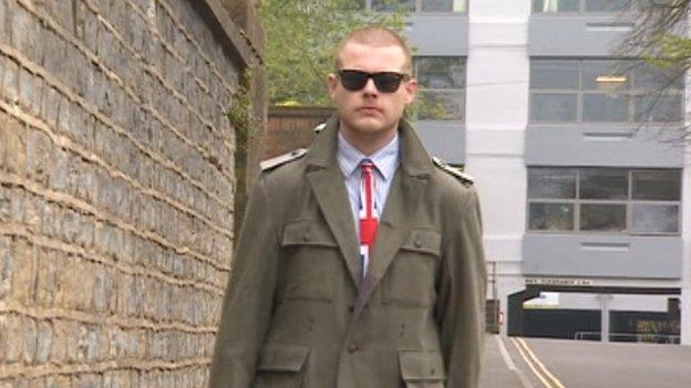Joshua Bonehill-Paine outside court