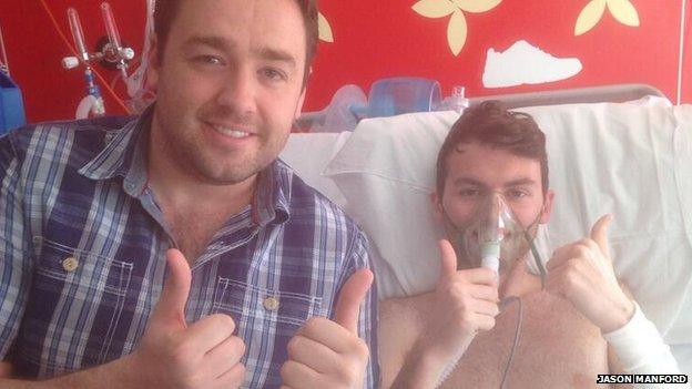 Jason Manford and Stephen Sutton