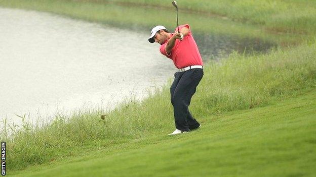 Alexander Levy in third round action at the China Open