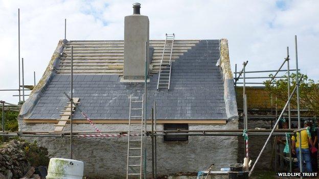 Lockley cottage under restoration