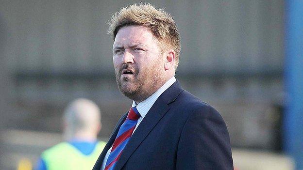 Niall Currie's Ards side suffered relegation after Bangor failed to beat the Welders in the Championship