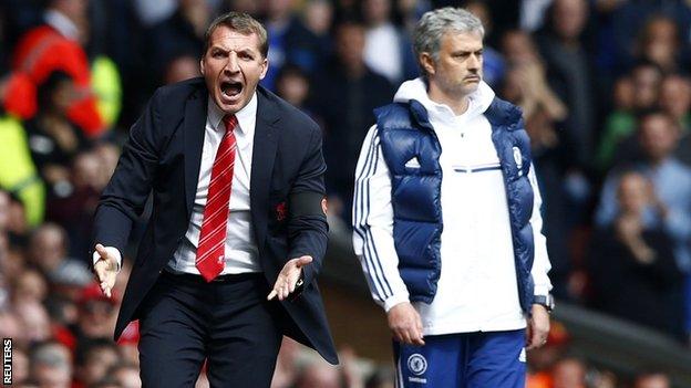 Brendan Rodgers and Jose Mourinho