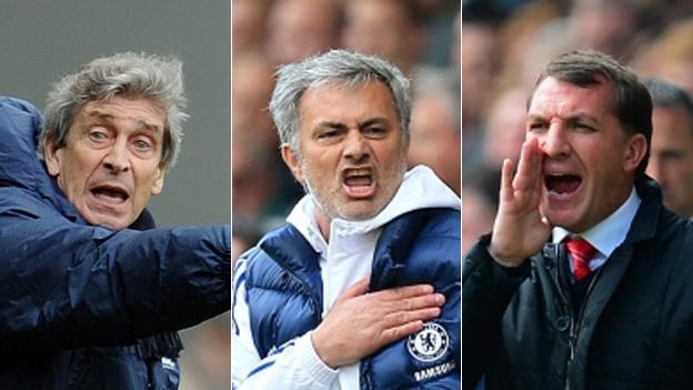 Manuel Pellegrini, Jose Mourinho, Brendan Rodgers