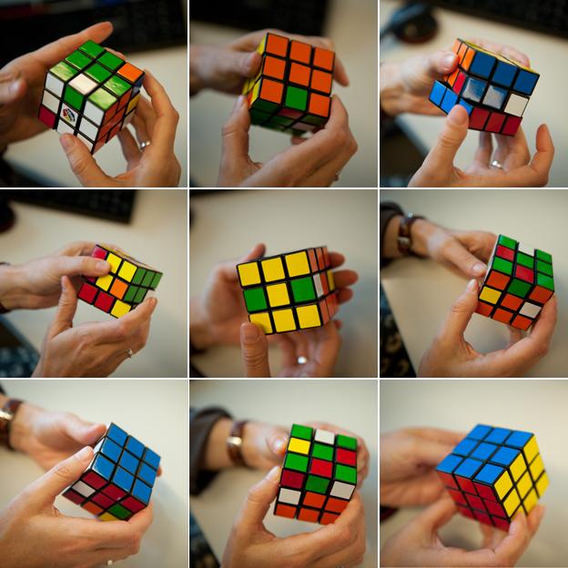 Rubik cube solving