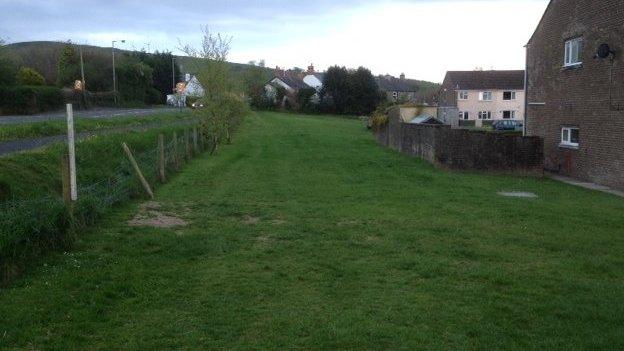 Village green at Maes-y-Deri, Talybont