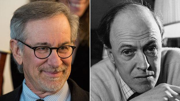 Steven Spielberg and Roald Dahl