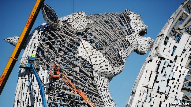 kelpies close to finish October 2013