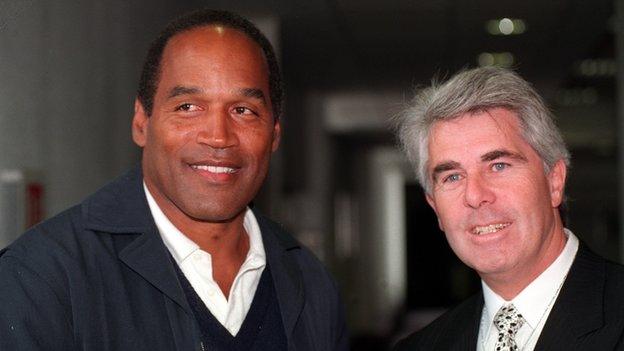 OJ Simpson and Max Clifford