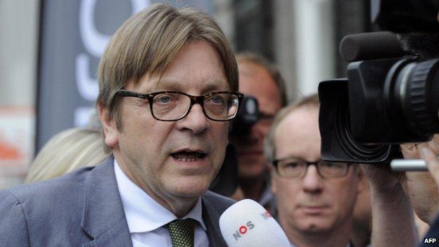 ALDE's Guy Verhofstadt - file pic