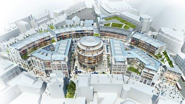 St James Centre in Edinburgh Pic: artist impression