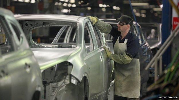 Nissan car plant worker in Sunderland