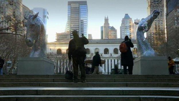 The Kelpie maquettes were a popular attraction in New York