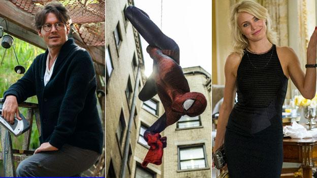 Scenes from (l to r) Transcendence, The Amazing Spider-Man 2 and The Other Woman