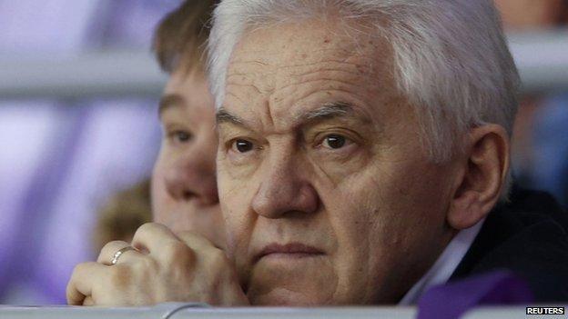 Russian businessman Gennady Timchenko attends the 2014 Sochi Winter Olympic Games