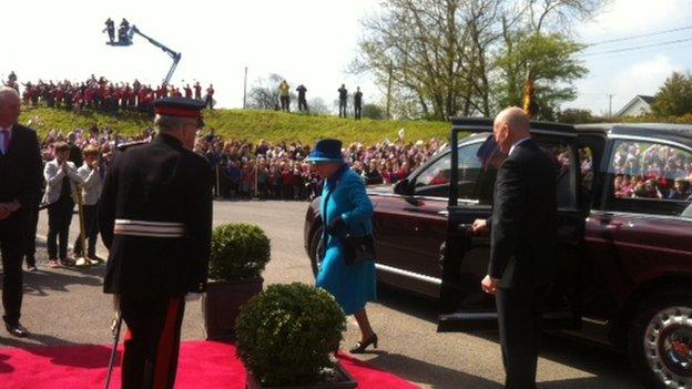 Queen at Princes Gate