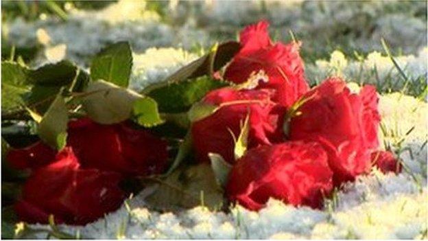 The ashes were buried in a mass grave in the Garden of Remembrance