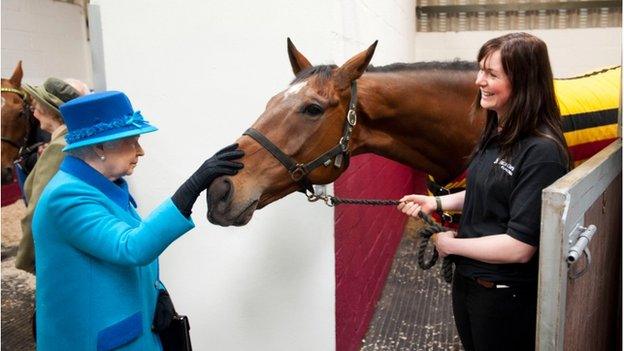 Queen and horse