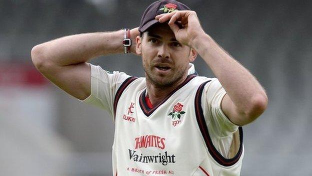 Lancashire's James Anderson