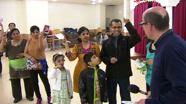 Nick Robinson at a Bollywood dance class