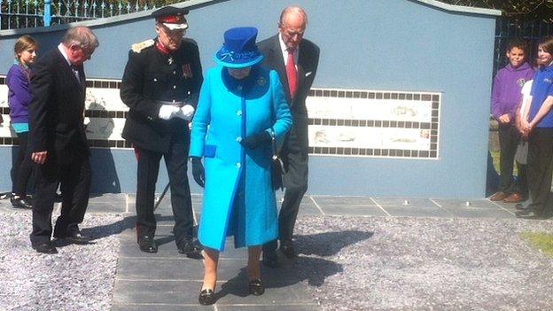 Queen at Pembroke Dock