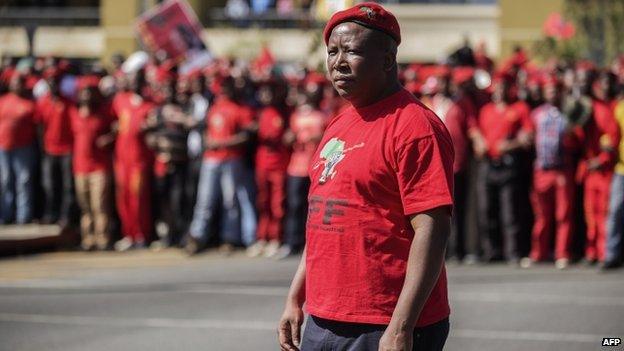 Julius Malema in Johannesburg, South Africa - 29 April 2014