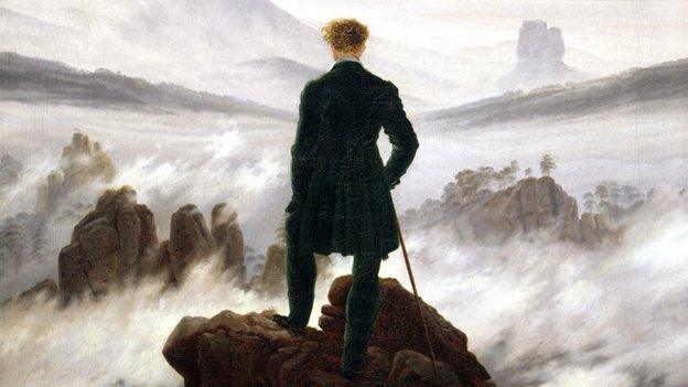 Detail from Caspar David Friedrich's "Wanderer above a sea of fog"