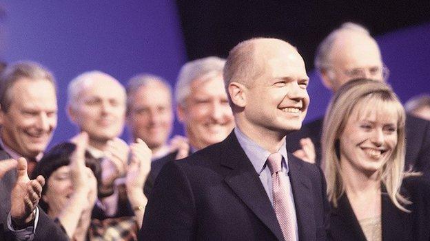 William and Ffion Hague at 1999 Tory conference