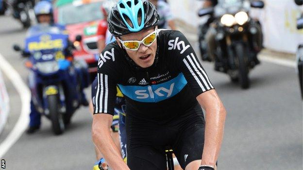 Cyclist Chris Froome