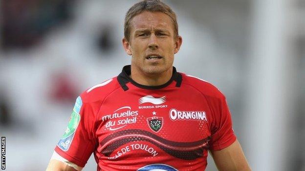 Toulon's Jonny Wilkinson