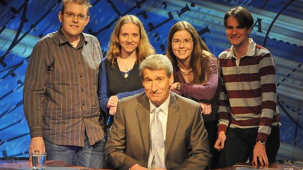 Jeremy Paxman on University Challenge in 2009