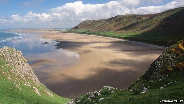 Rhossili beach