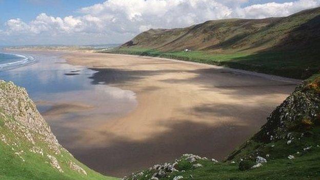 Rhossili beach