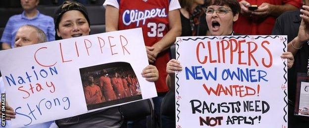 LA Clipper fans