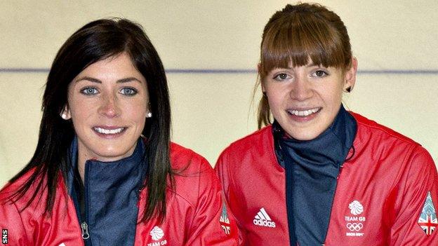 Eve Muirhead and Claire Hamilton