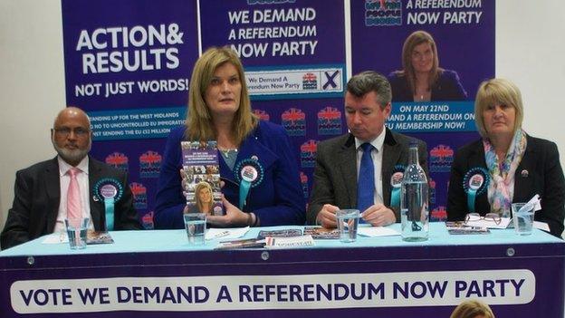 We Demand a Referendum Now Party campaign launch